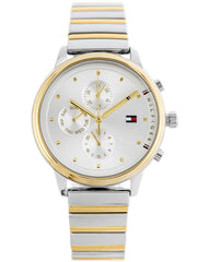 Tommy Hilfiger Blake Silver Dial Two Tone Steel Strap Watch for Women - 1781908