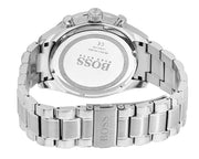 Hugo Boss Chronograph Blue Dial Silver Steel Strap Watch for Men - 1513630