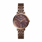 Fossil Jacqueline Brown Dial Brown Steel Strap Watch for Women - ES4275