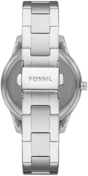 Fossil Stella Sport Multifunction Silver Dial Silver Steel Strap Watch for Women - ES5108