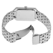 Fossil Raquel Three Hand Date Mother of Pearl Dial Silver Steel Strap Watch for Women - ES5306