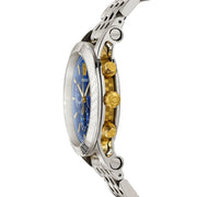 Versace Sport Tech Chronograph Blue Dial Silver Steel Strap Watch for Men - VELT00219