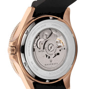 Maserati SFIDA Automatic Black Dial Black Rubber Strap Watch For Men - R8821140001