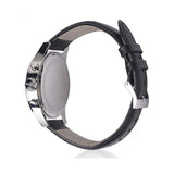 Hugo Boss Jet Chronograph White Dial Black Leather Strap Watch for Men - 1513282