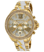 Michael Kors Wren Chronograph Diamonds Gold Dial Two Tone Steel Strap Watch for Women - MK6157