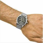 Hugo Boss Jet Chronograph Grey Dial Silver Mesh Bracelet Watch for Men - 1513440