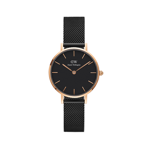 Daniel Wellington Classic Bayswater Black Dial Black NATO Strap Watch For Women - DW00100281