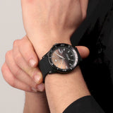 Maserati SFIDA Quartz Black Dial Black Rubber Strap Watch For Men - R8851140001