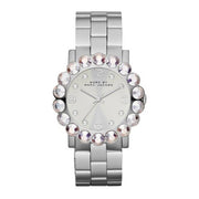 Marc Jacobs Amy Silver Dial Silver Steel Strap Watch for Women - MBM3222