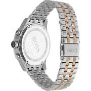Hugo Boss Jet Chronograph Silver Dial Two Tone Steel Strap Watch for Men - 1513385