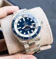 Breitling Superocean Automatic 42mm Blue Dial Silver Steel Strap Watch for Men - A17375E71C1A1