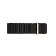 Daniel Wellington Classic Cornwall White Dial Black Nylon Strap Watch For Women - DW00100259