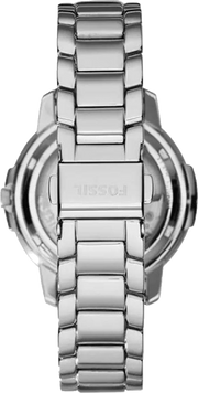 Fossil Architect Automatic Silver Dial Silver Steel Strap Watch for Women - ME3057