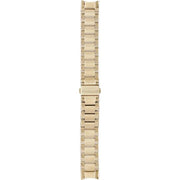 Fossil Dean Chronograph Champagne Dial Gold Steel Strap Watch for Men - FS4867