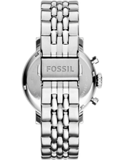 Fossil Boyfriend Chronograph Silver Dial Silver Steel Strap Watch for Women - ES2198