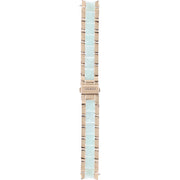 Fossil Stella Multifunction Gold Dial Two Tone Steel Strap Watch for Women - ES4757