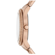 Fossil Stella Sport Multifunction Rose Gold Dial Rose Gold Steel Strap Watch for Women - ES5106