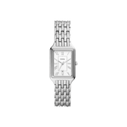 Fossil Raquel Three Hand Date White Dial Silver Steel Strap Watch for Women - ES5221
