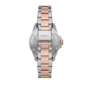 Fossil Blue Dive Three Hand Gray Dial Two Tone Steel Strap Watch For Women - ES5348