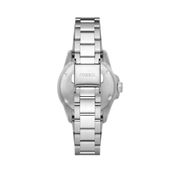 Fossil Blue Dive Three Hand Blue Dial Silver Steel Strap Watch For Women - ES5353