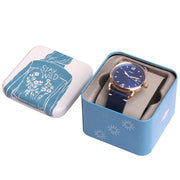 Fossil The Commuter Blue Dial Blue Leather Strap Watch for Men - FS5274