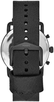Fossil Commuter Black Dial Black Leather Strap Watch for for Men - FS5504