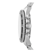 Fossil FB-03 Chronograph Black Dial Silver Steel Strap Watch for Men - FS5725