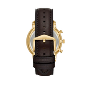 Fossil Neutra Chronograph Brown Dial Brown Leather Strap Watch for Men - FS5763