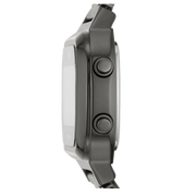 Fossil Retro Digital Black Dial Black Steel Strap Watch for Men - FS5846