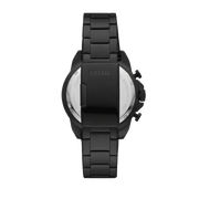 Fossil Bronson Chronograph Black Dial Black Steel Strap Watch for Men - FS5851