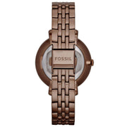 Fossil Jacqueline Brown Dial Brown Steel Strap Watch for Women - ES4275