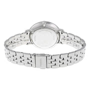 Fossil Jacqueline White Dial Silver Steel Strap Watch for Women - ES3433