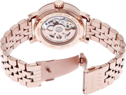 Fossil Boyfriend Automatic Skeleton Rose Gold Dial Rose Gold Steel Strap Watch for Women - ME3065