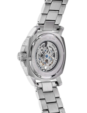 Fossil Modern Machine Automatic Silver Dial Silver Steel Strap Watch for Men - ME3081