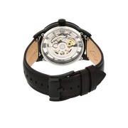 Fossil Townsman Automatic Skeleton Brown Dial Brown Leather Strap Watch for Men - ME3098