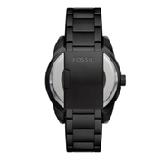 Fossil Bronson Automatic Skeleton Black Dial Black Steel Strap Watch for Men - ME3256