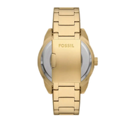 Fossil Bronson Automatic Skeleton Black Dial Gold Steel Strap Watch for Men - ME3257
