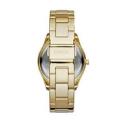 Fossil Stella Multifunction Gold Dial Gold Steel Strap Watch for Women - ES3589