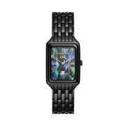Fossil Raquel Three Hand Date Black Dial Black Steel Strap Watch For Women - ES5340