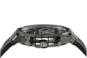 Salvatore Ferragamo Sapphire Chrono Black Dial Black Rubber Strap Watch for Men - SFME00621