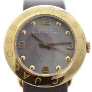 Marc Jacobs Amy Grey Dial Grey Leather Strap Watch for Women - MBM1287