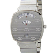 Gucci Grip Quartz Silver Dial Silver Steel Strap Watch For Women - YA157401