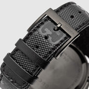 Gucci G Timeless Chronograph Black Dial Black Leather Strap Watch For Men - YA126244