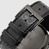 Gucci G Timeless Chronograph Black Dial Black Leather Strap Watch For Men - YA126244