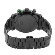 Gucci G Chrono Black Dial Black Steel Strap Watch For Men - YA101331