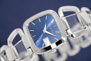 Gucci G Gucci Blue Dial Silver Steel Strap Watch For Women - YA125405