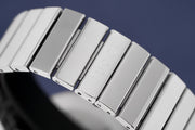 Gucci G Interlocking Black Dial Silver Steel Strap Watch For Women - YA133307