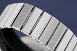 Gucci G Interlocking Black Dial Silver Steel Strap Watch For Women - YA133307