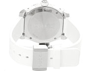 Gucci Dive Quartz White Dial White Rubber Strap Watch For Men - YA136337