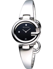 Gucci Guccisima Quartz Black Dial Silver Steel Strap Watch For Women - YA134501